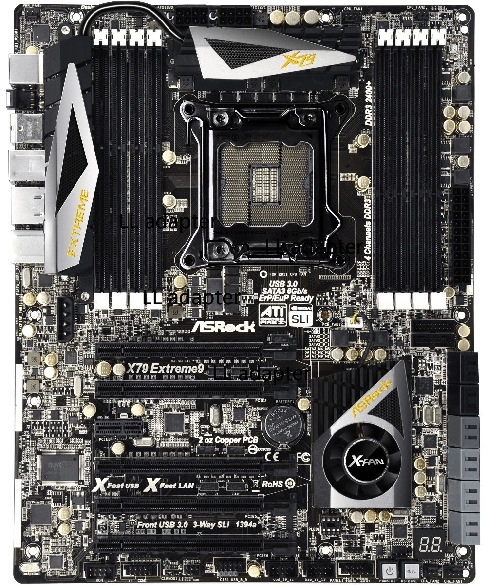 FOR ASROCK X79 Extreme9 LGA 2011 DDR3*8 64GB ATX Motherboard Test OK
