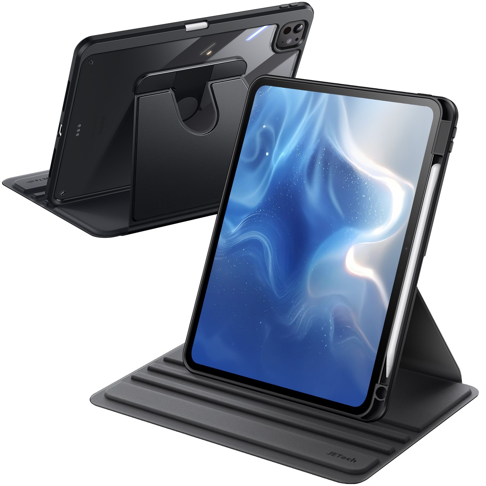 JETech Rotating Case for iPad Pro 11-Inch M5/M4 2025/2024 (6th/5th Generation)