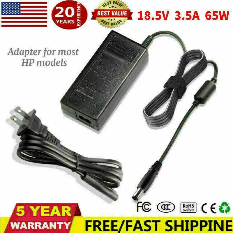 65W 18.5V 3.5A for HP 2000 Laptop Charger Pavilion AC Adapter Power Supply Cord