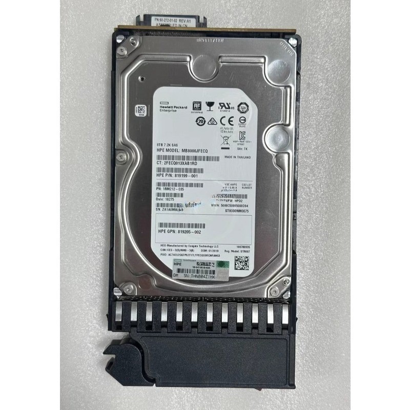 FOR HPE 8TB M0S90A 813866-001 12Gb/s SAS 7.2K RPM 3.5" 512E MSA HDD HARD DRIVE
