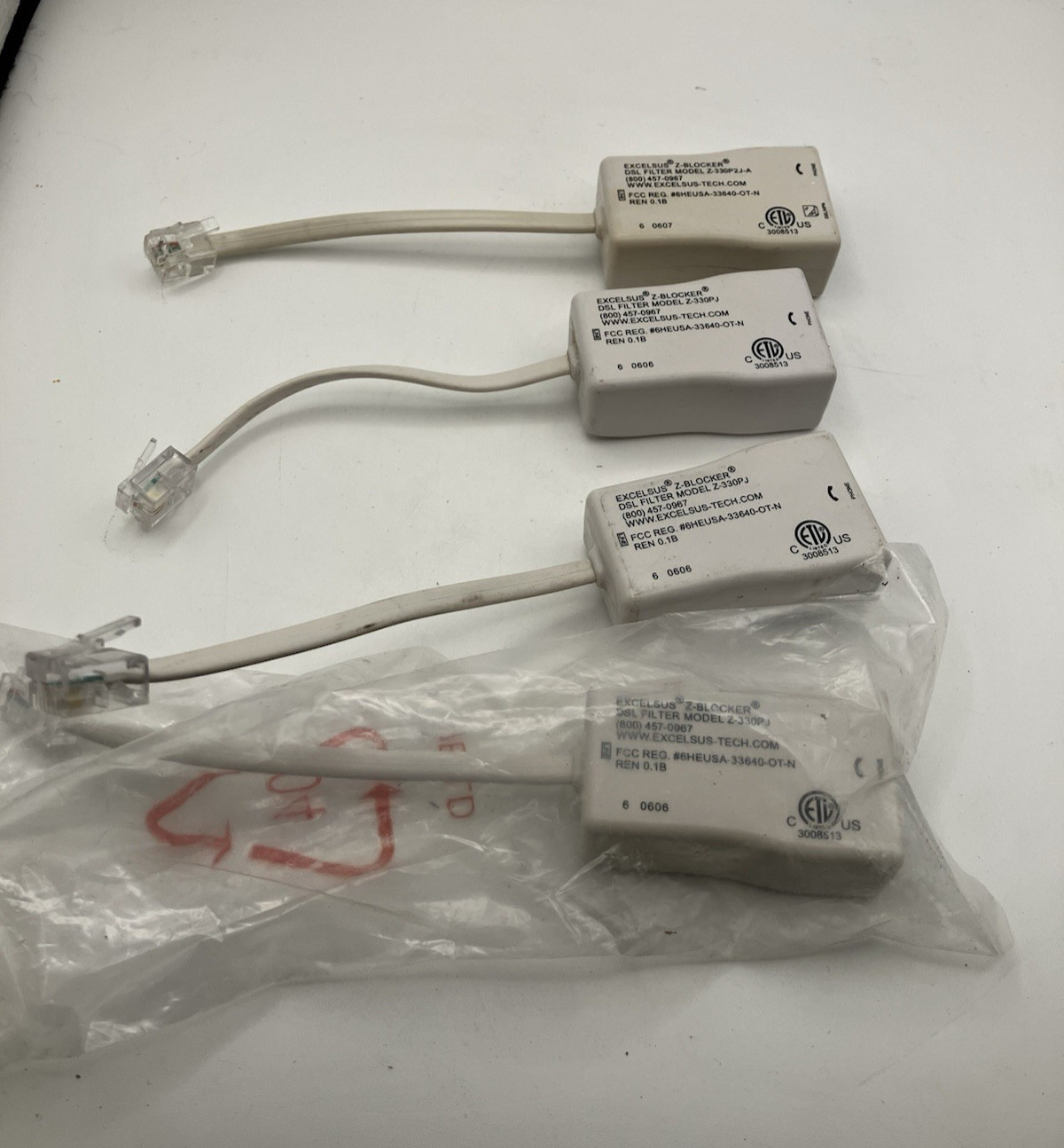 Genuine Excelsus Z-Blocker DSL Filter Model: Z-330PJ x 3 (1 NIP) Z-330P2J-A x 1