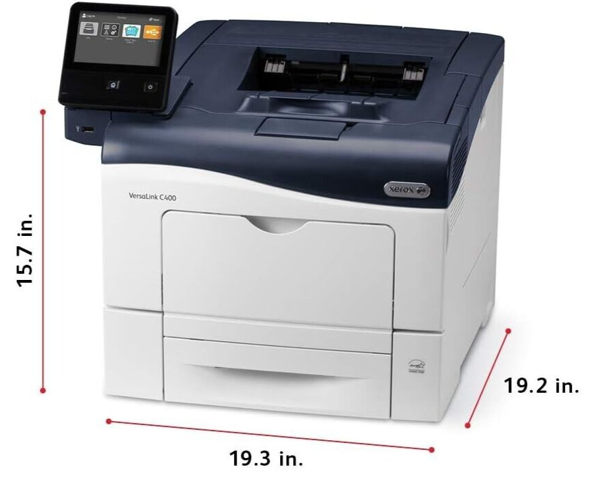 Xerox VersaLink C400DN Color Laser Printer,36 ppm,W/Toner, Tested,C400