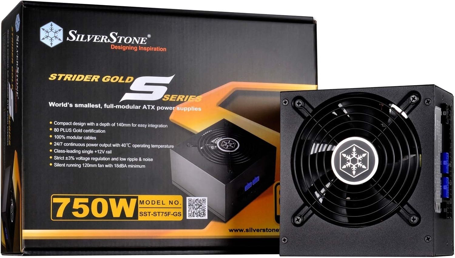 Silverstone Tek Strider Gold S Series 750W 80 Plus Gold Modular (only) ST75F-GS