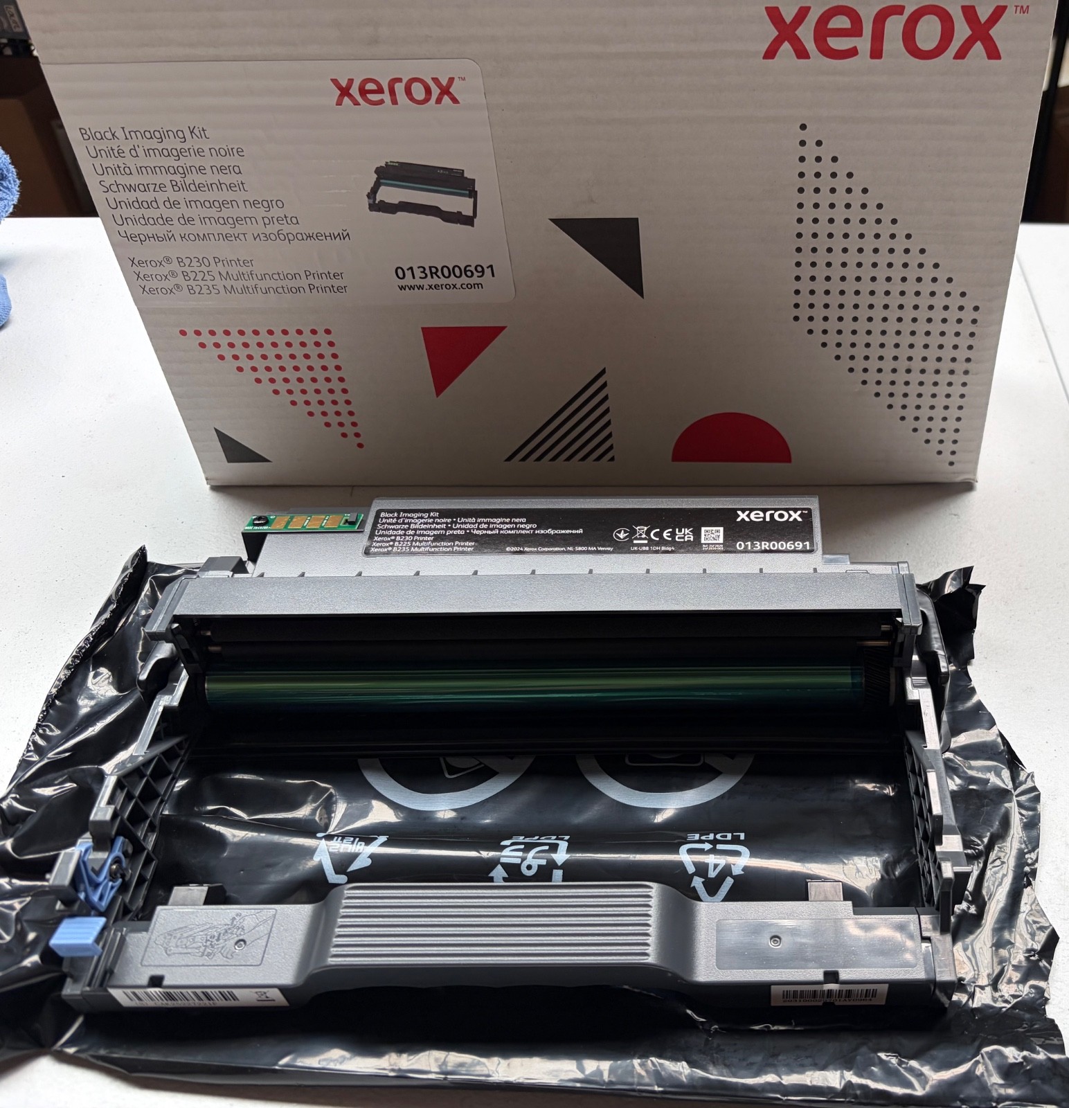 Xerox 013R00691 Black Drum Unit OPENED BOX Black Imaging Kit Xerox