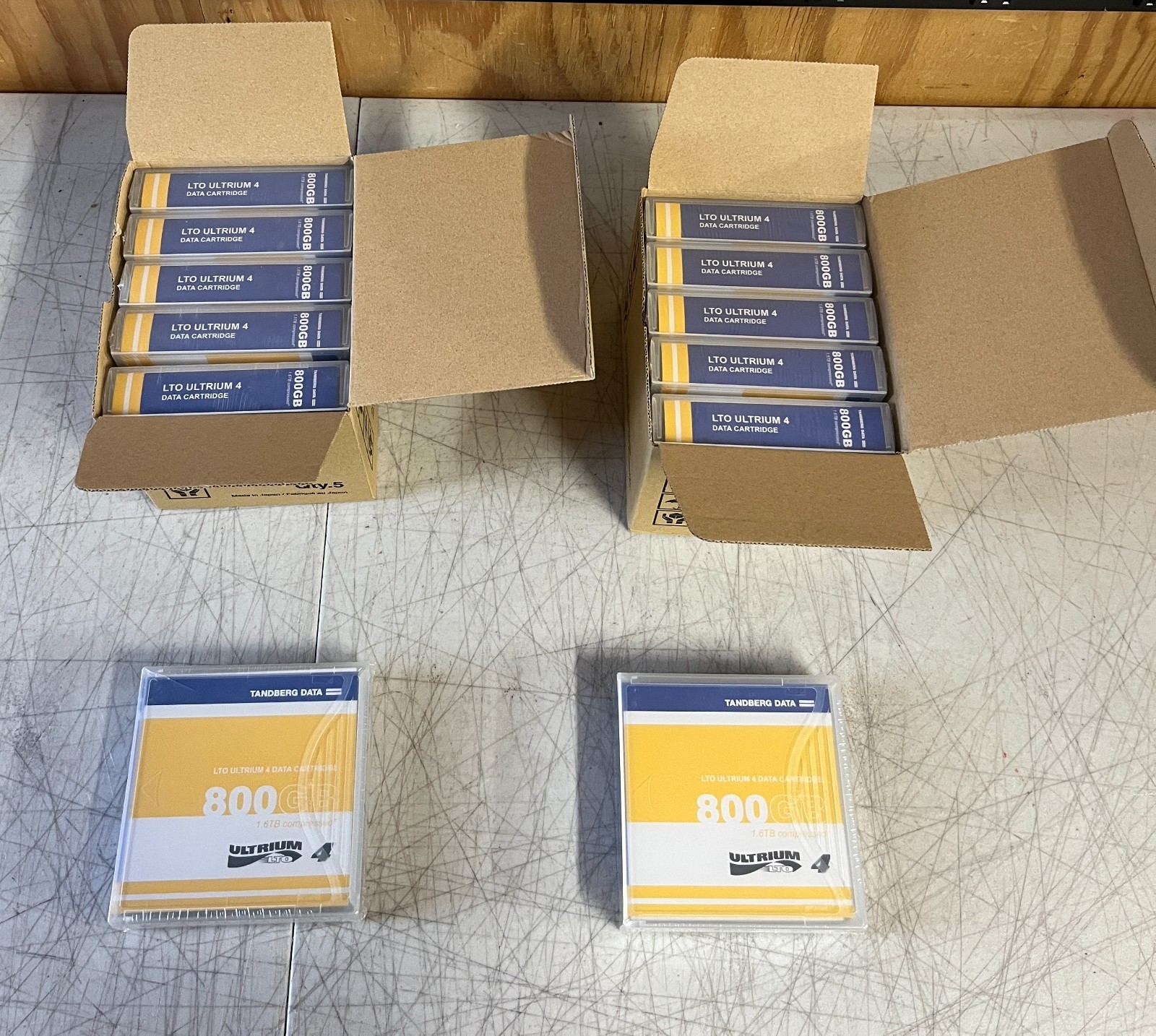 *LOT OF 12* TANDBERG DATA LTO ULTRIUM 4 800GB 1.6TB Compressed *NEW*SEALED*