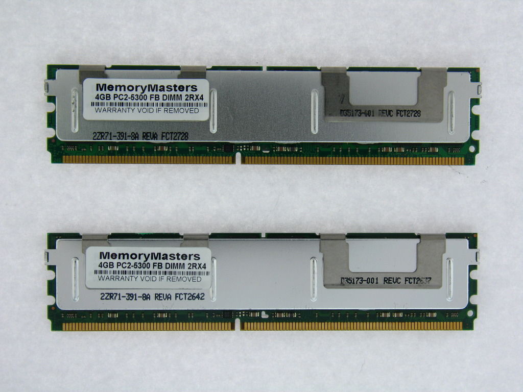 SERVER ONLY 8GB 2X4GB KIT ECC FULLY BUFFERED FBDIMM FB PC2-5300 667 RAM MEMORY
