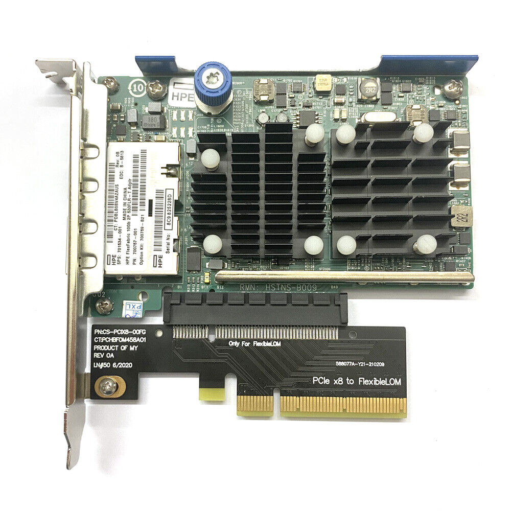 HPE 10GbE 2-port 533FLR-T 701534-001/700757-001 700759-B21 RJ-45 PCIe NIC