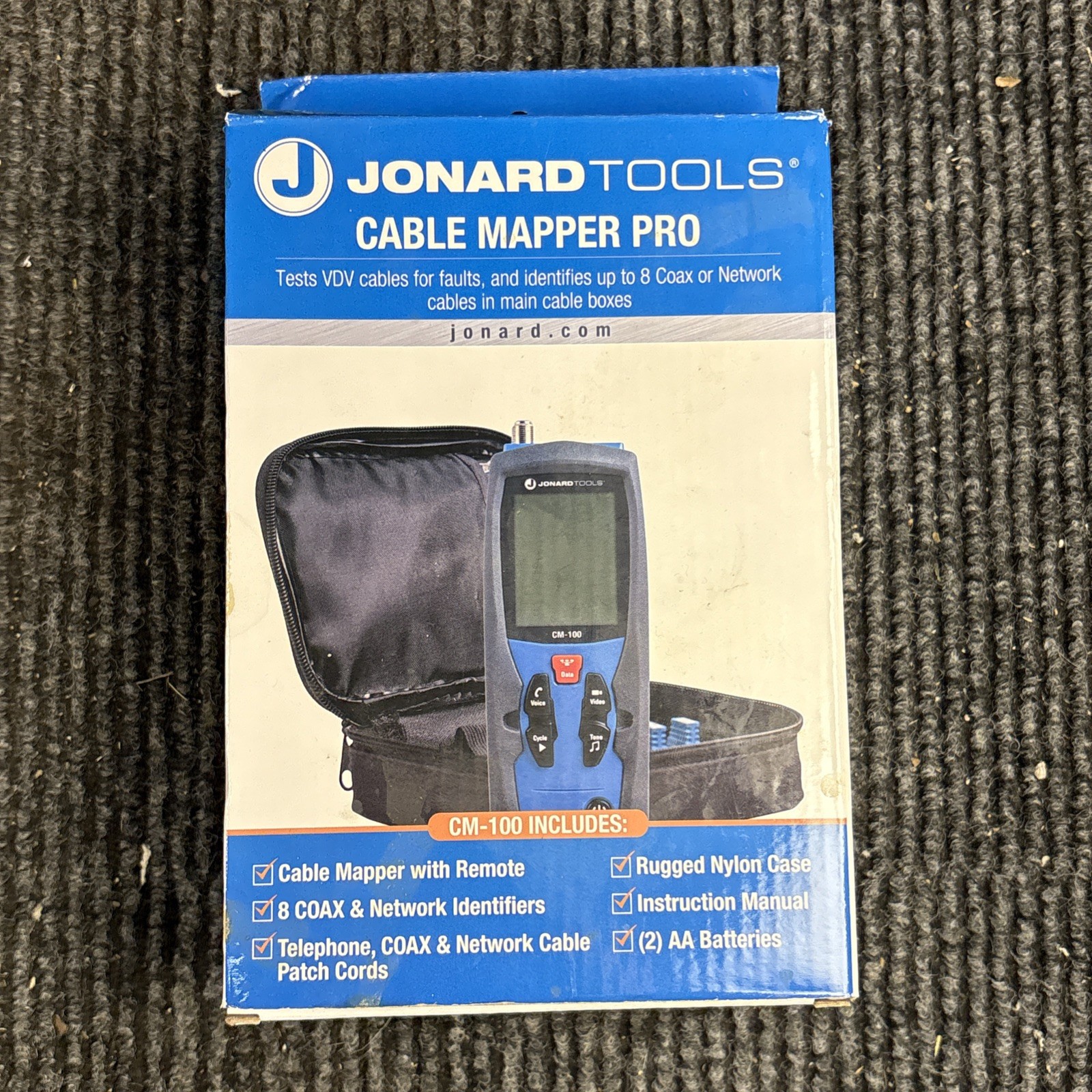 Jonard Tools Cable Mapper Pro Tool Kit - CM-100 - For Coax & Network Wire