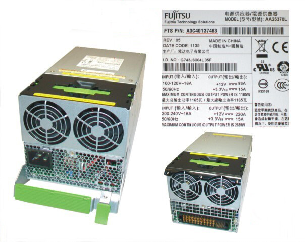 Fujitsu Primergy BX900 S1 S2 2880W Power Supply Unit PSU S26113-F606-R250