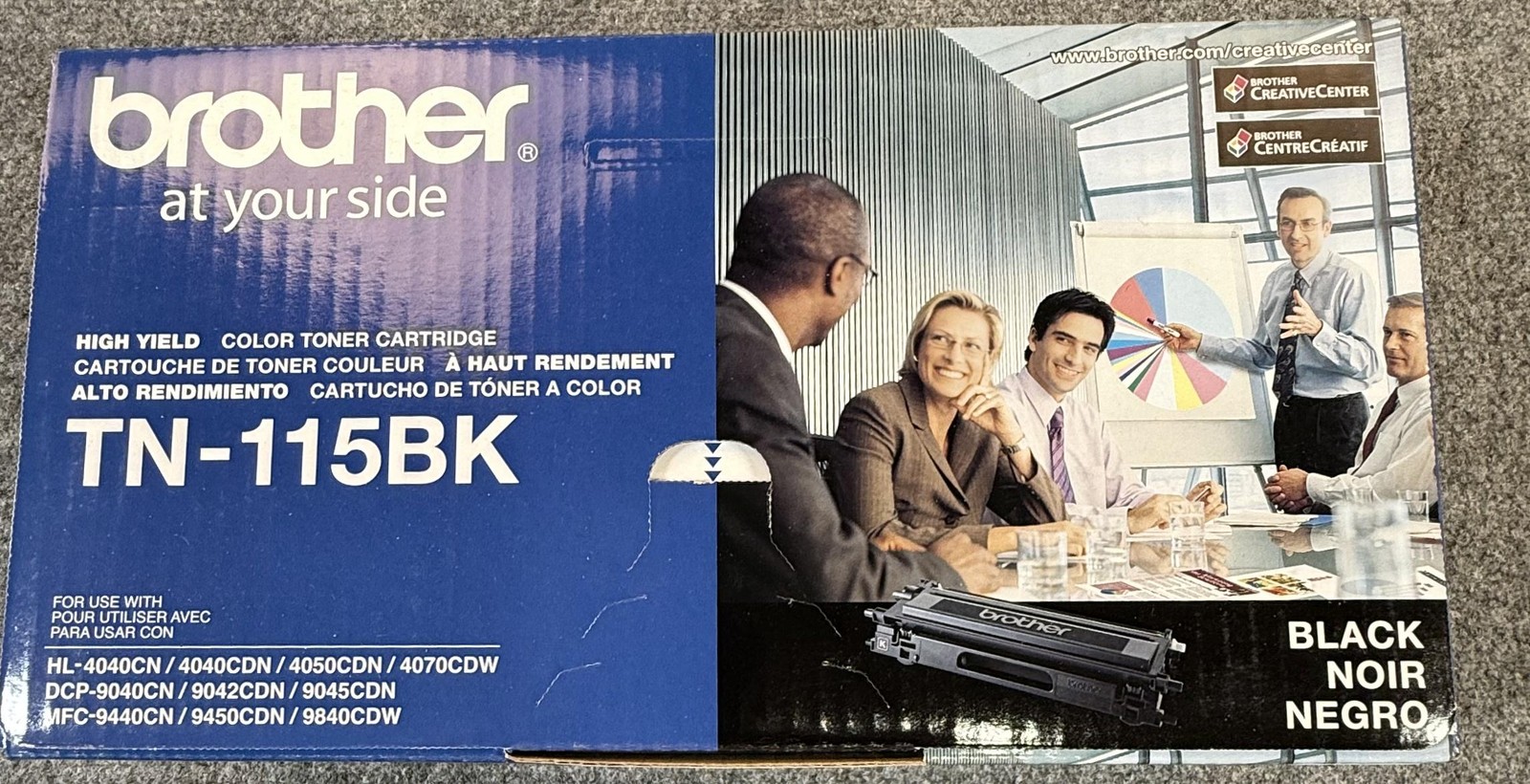 Brother TN-115BK Black High Yield Toner Cartridge Genuine OEM For HL DCP MFC