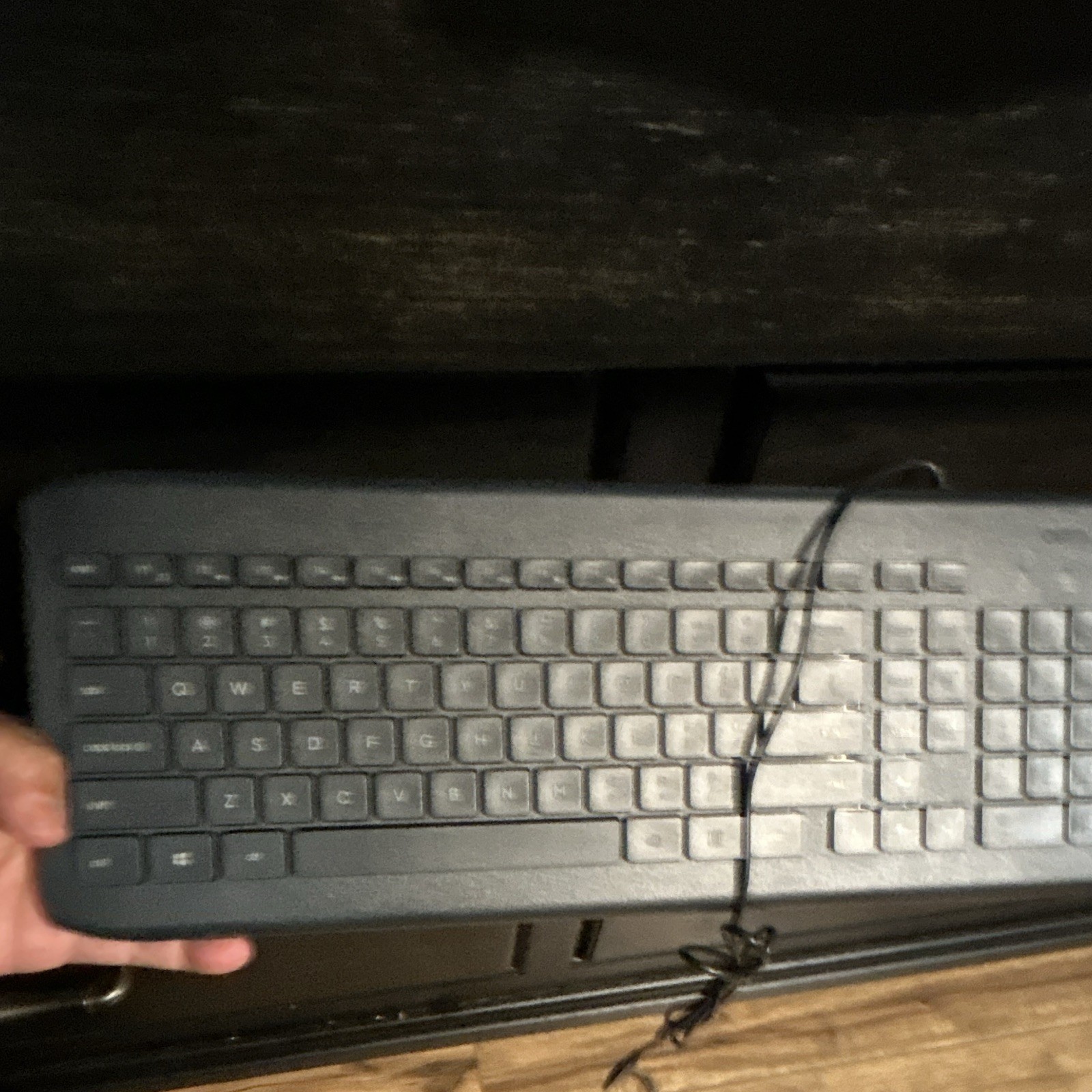 onn. Wired USB Keyboard Gray English QWERTY (Standard) Model 100009052