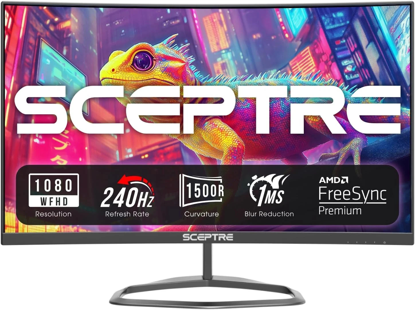 Sceptre New Curved 24.5-Inch Gaming Monitor up to 240Hz 1080P R1500 1Ms Displayp