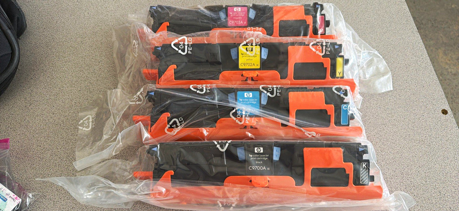 HP Genuine Color LaserJet Toner Cartridges 4-Pack C9700A C9702A C9703A
