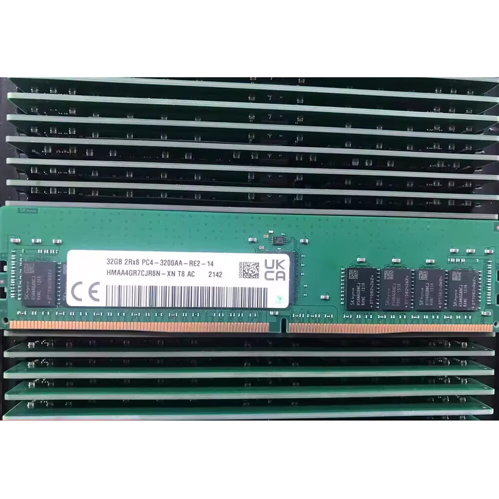 HYNIX 256GB (8X32GB)HMAA4GR7CJR8N-XN 32GB 2RX8 PC4-3200AA-R DDR4 ECC REG  SERVER
