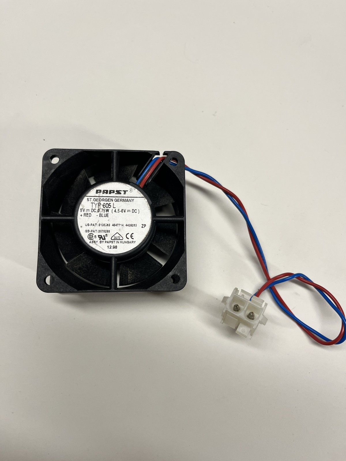 ebm-papst TYP605L / 605L 5V DC 60mm Ball-Bearing Axial Cooling Fan