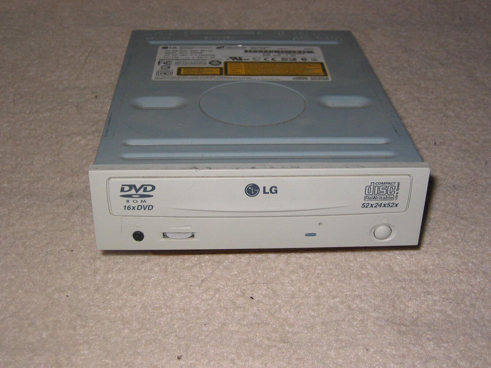 LG Optical CD-RW / DVD-ROM Drive Mod GCC-4520B Mfg 7/2003