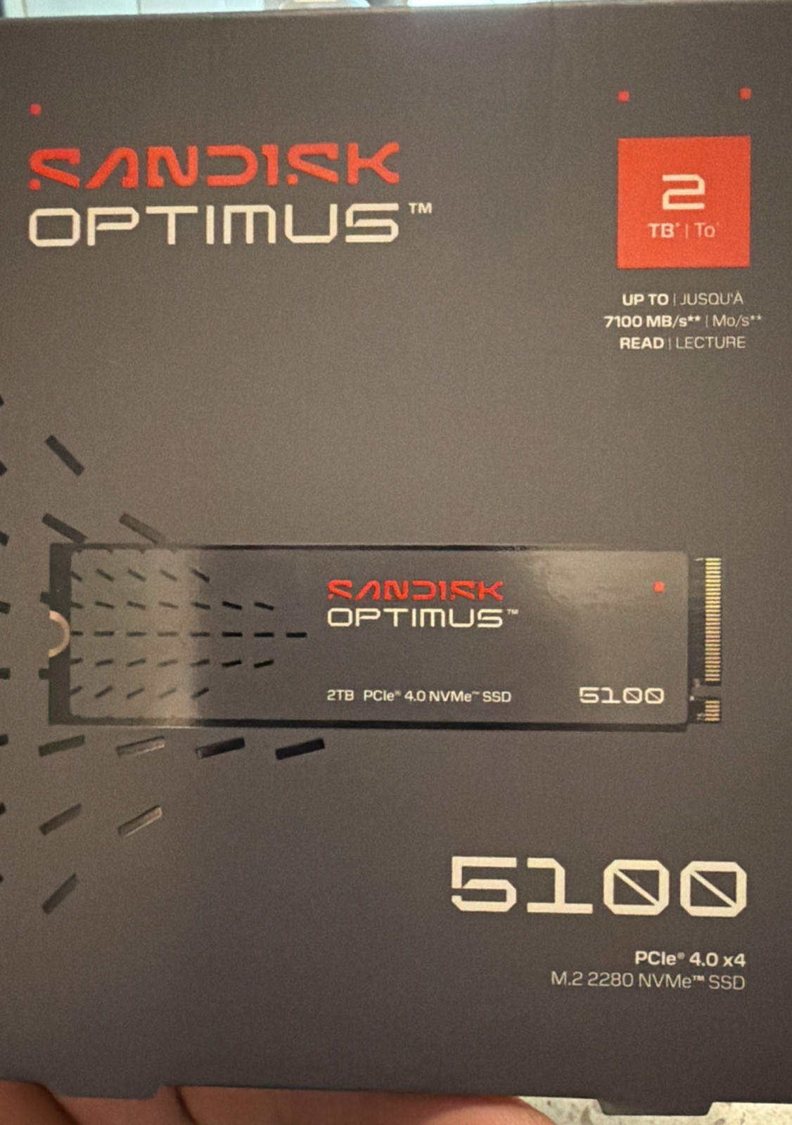 2TB Sandisk Optimus 5100 NVMe SSD. Sealed.