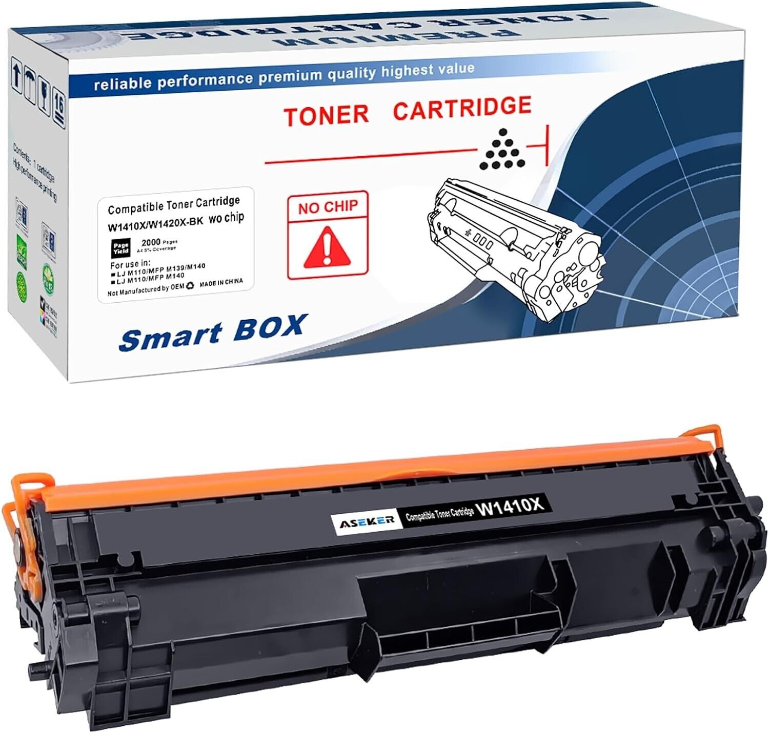 No Chip, with Tool ] 141X W1410X Compatible Toner Cartridge Black 2000 Pages 