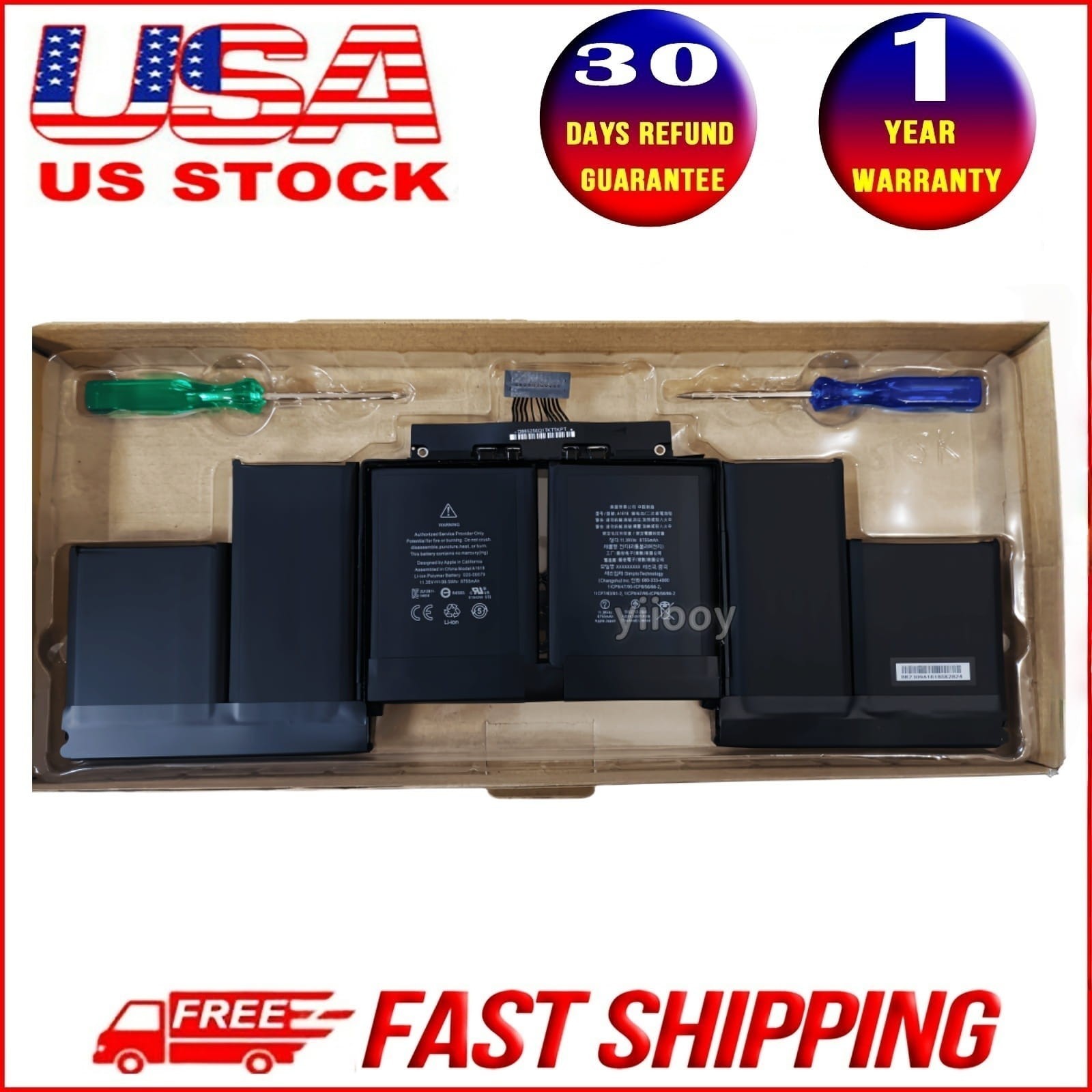 Genuine A1618 Battery For MacBook Pro 15" Retina A1398 Mid 2014 2015 ME864 ME865