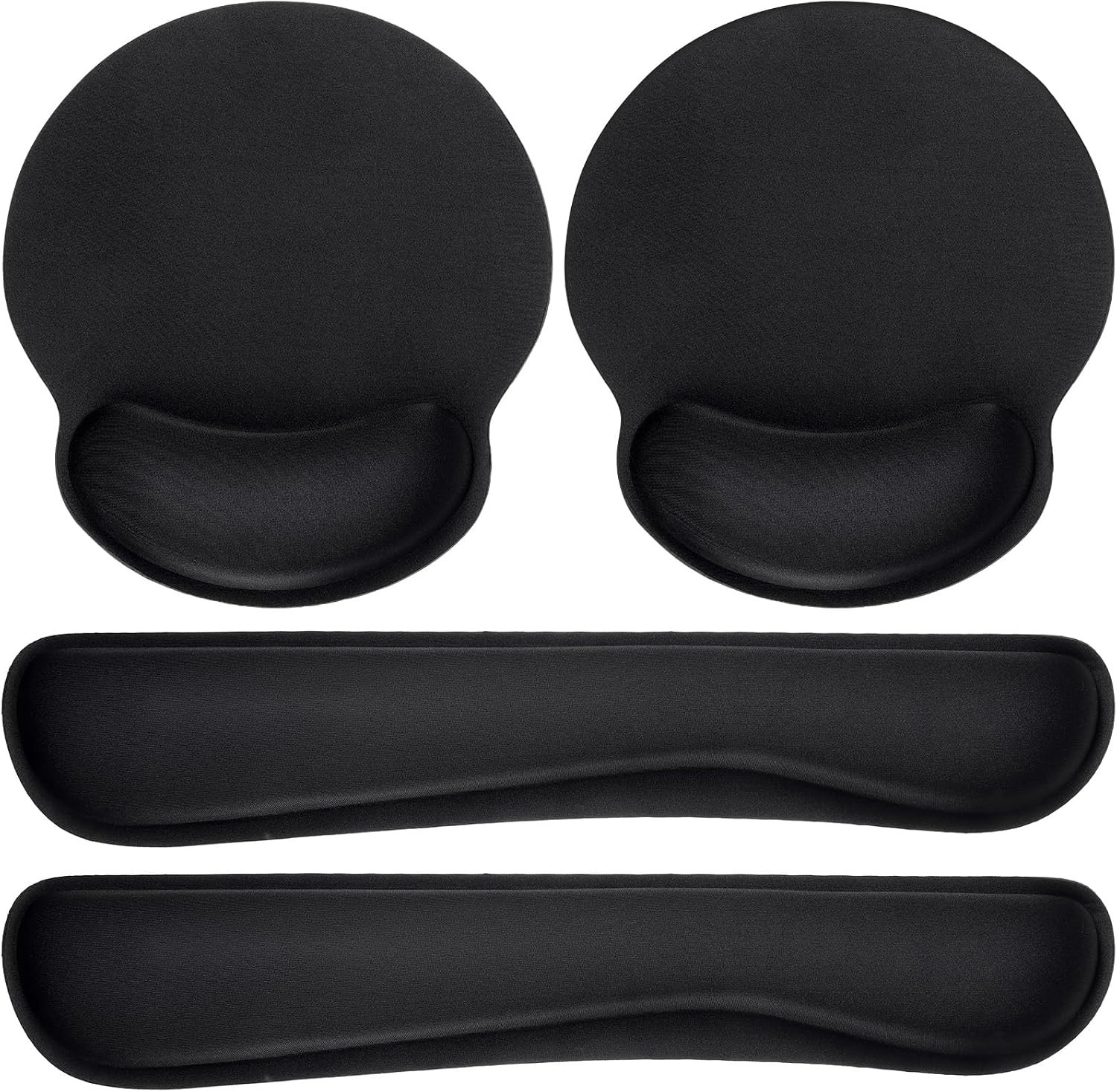 Yunsailing 8 Pcs Ergonomic Mouse Pad and Keyboard with Wrist Support Set