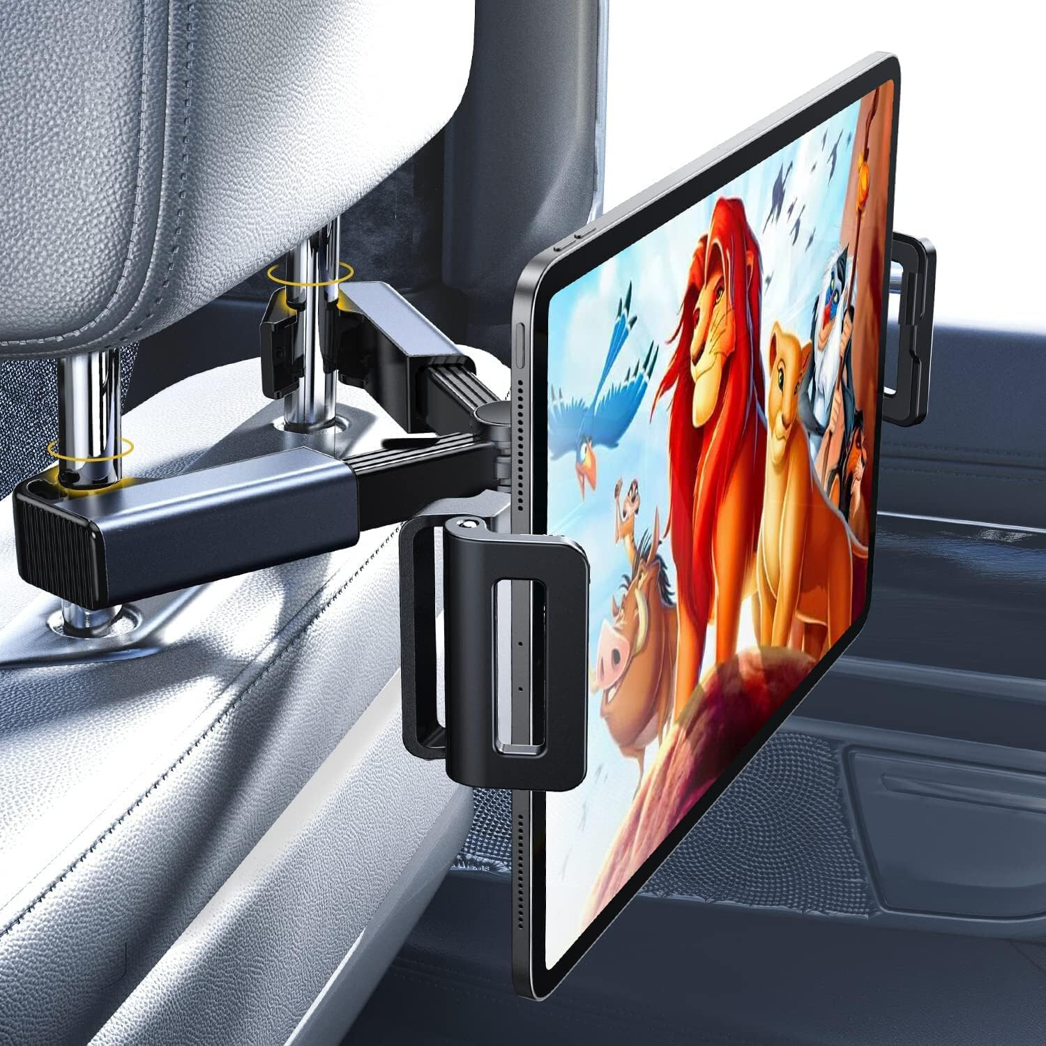 360° Car Back Seat Headrest Mount Tablet Holder for iPad Phone Samsung 4.7-12.9"