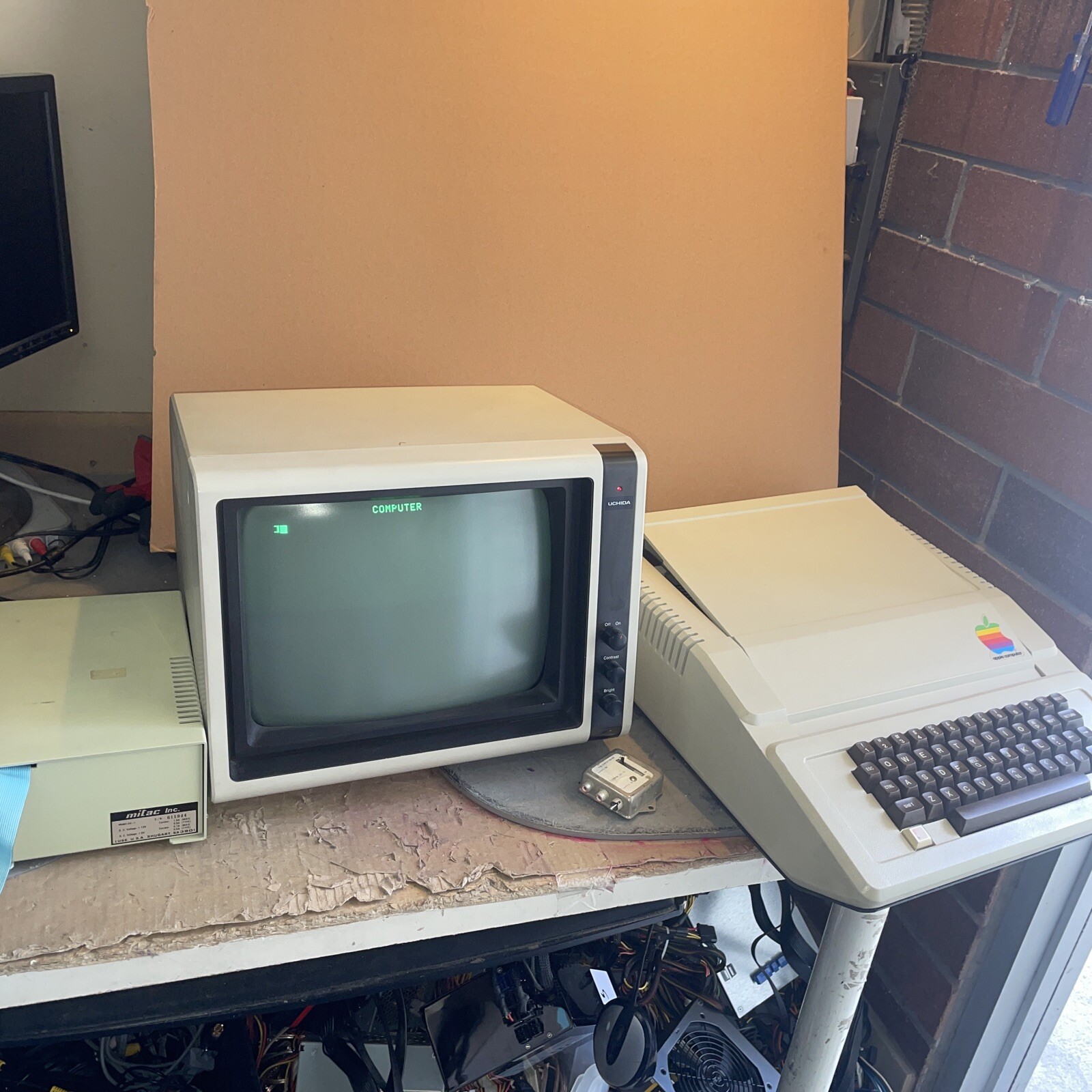 Vintage Apple computer clone (very rare) with Floppy drive, Joy stick