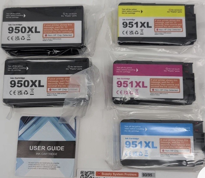 Acaves 5 Pack Ink Cartridges  950XL 951XL NEW