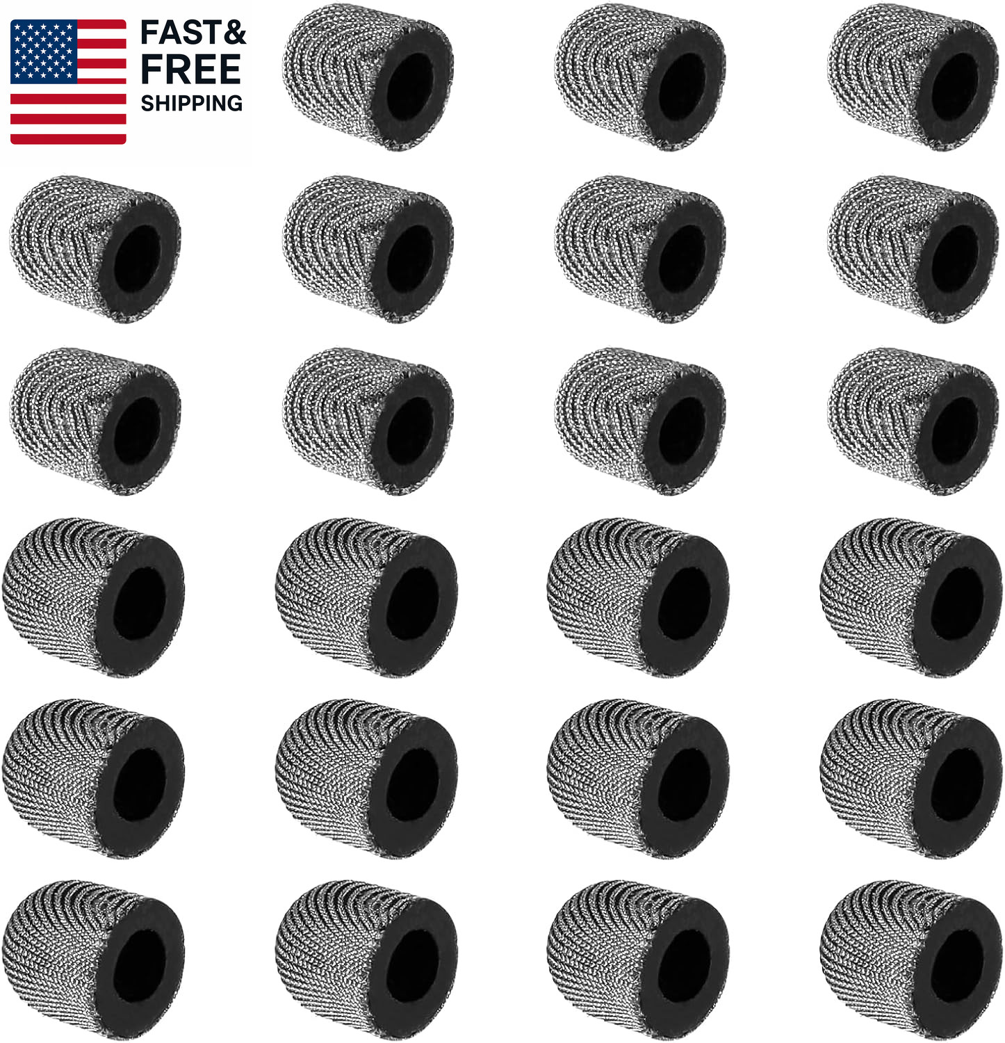 24Pcs Fiber Mesh Stylus Tips Replacement Stylus Pen Tips Replaceable Touch Scree