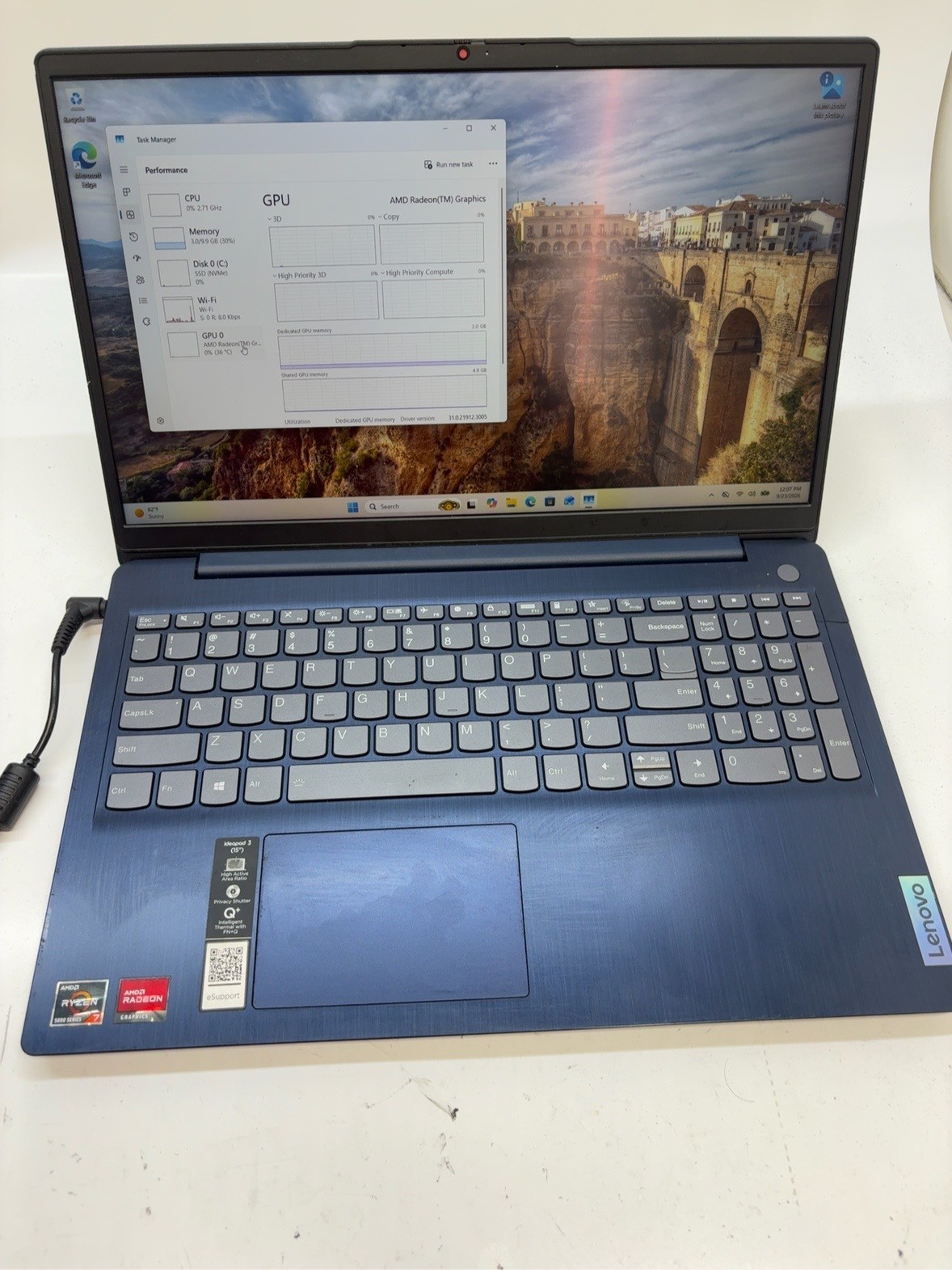 Lenovo IdeaPad 3 15ALC6 15.6" Ryzen 7 5700U 12GB RAM 512GB SSD Win 11 Home T8E11