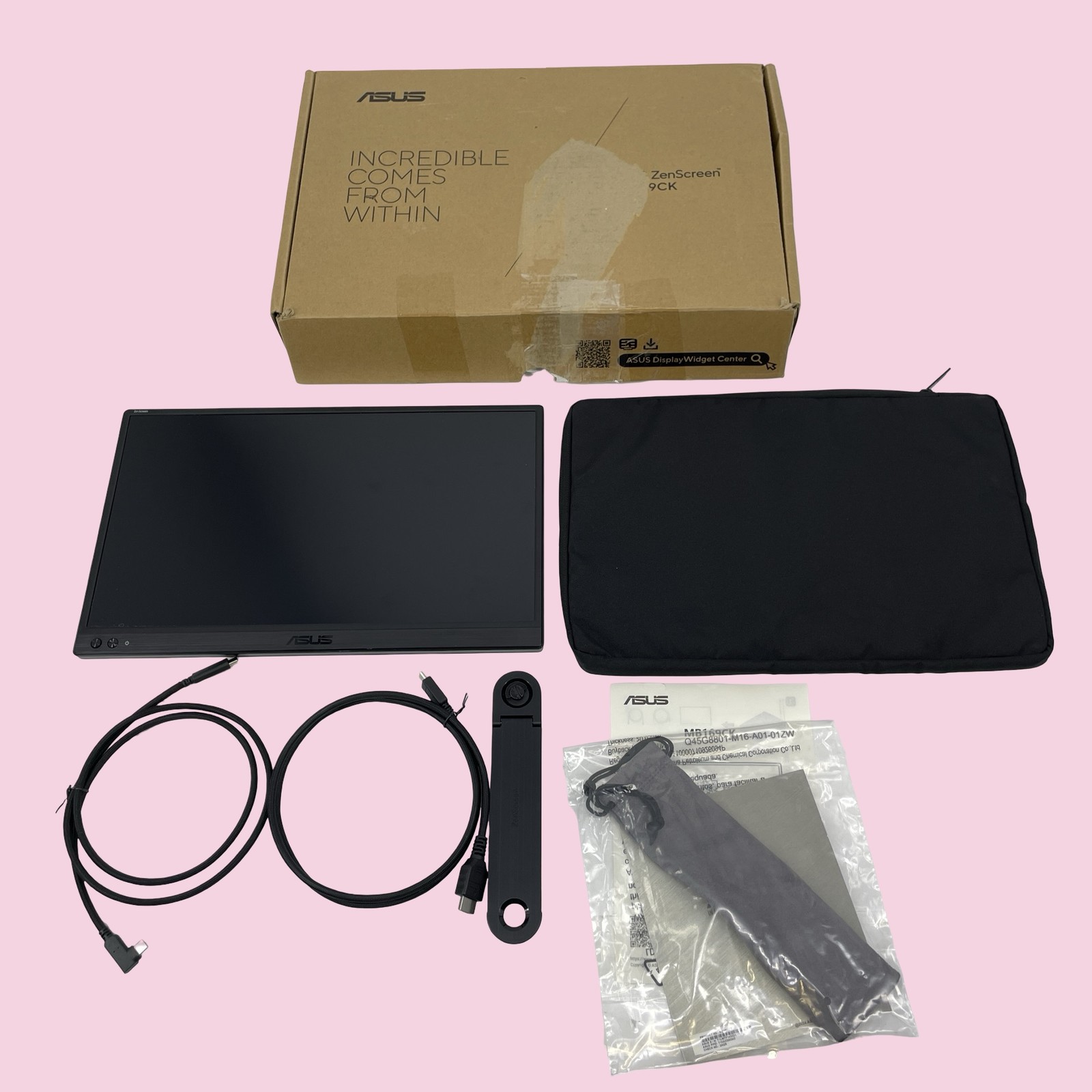 ASUS ZenScreen MB169CK 15.6" 1080p Portable Monitor #PF7546