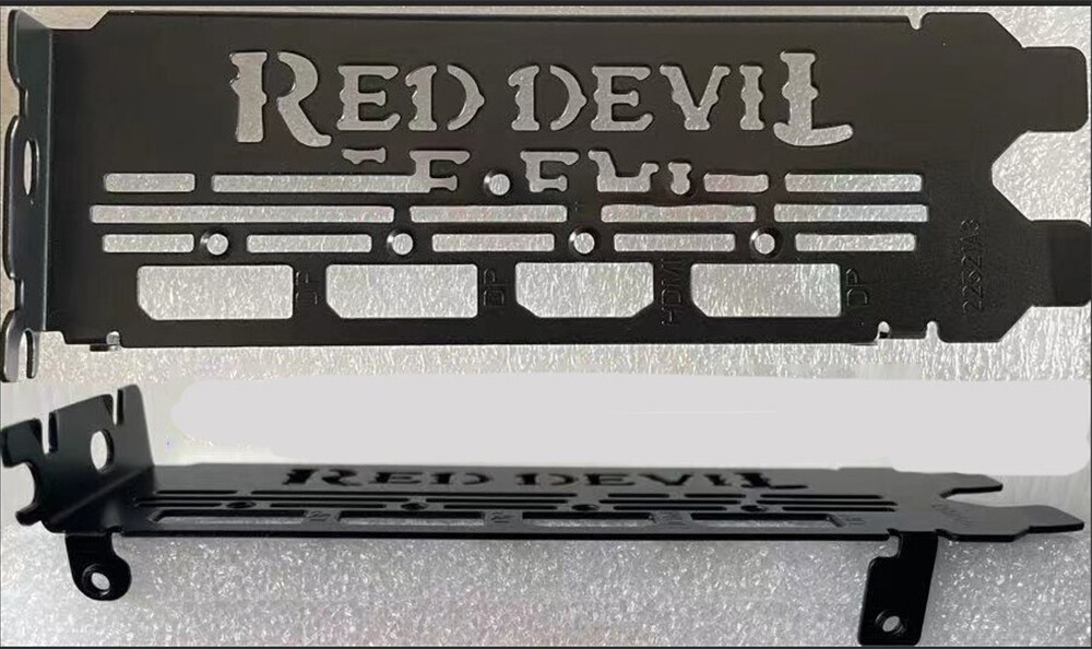 1pcs For AMD RX6700XT PowerColor I/O Shield BackPlate Blende Bracket