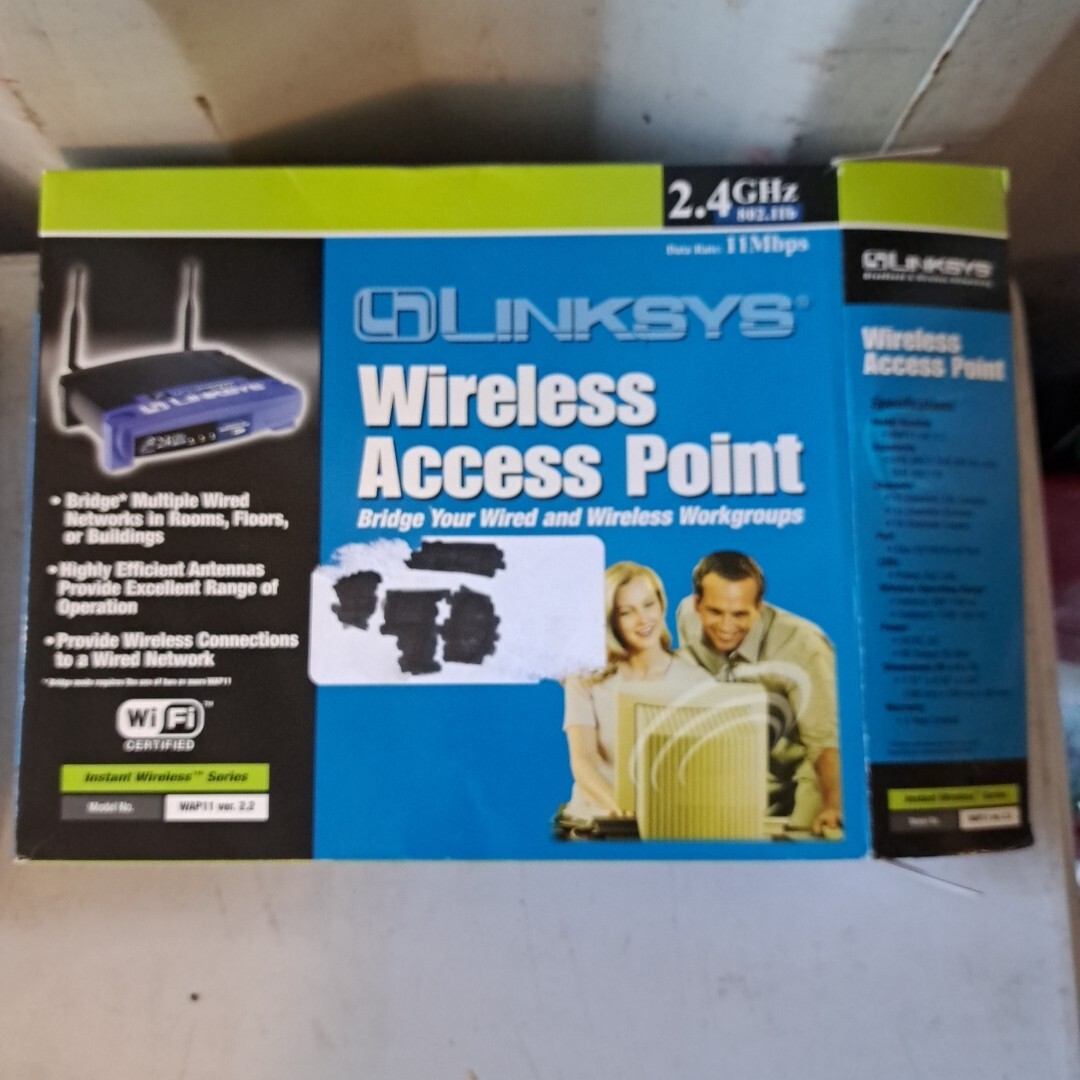 Linksys Broadband Systems 2.4GHz 11Mbs AP Access Point 802.11b WAP11 v2.2