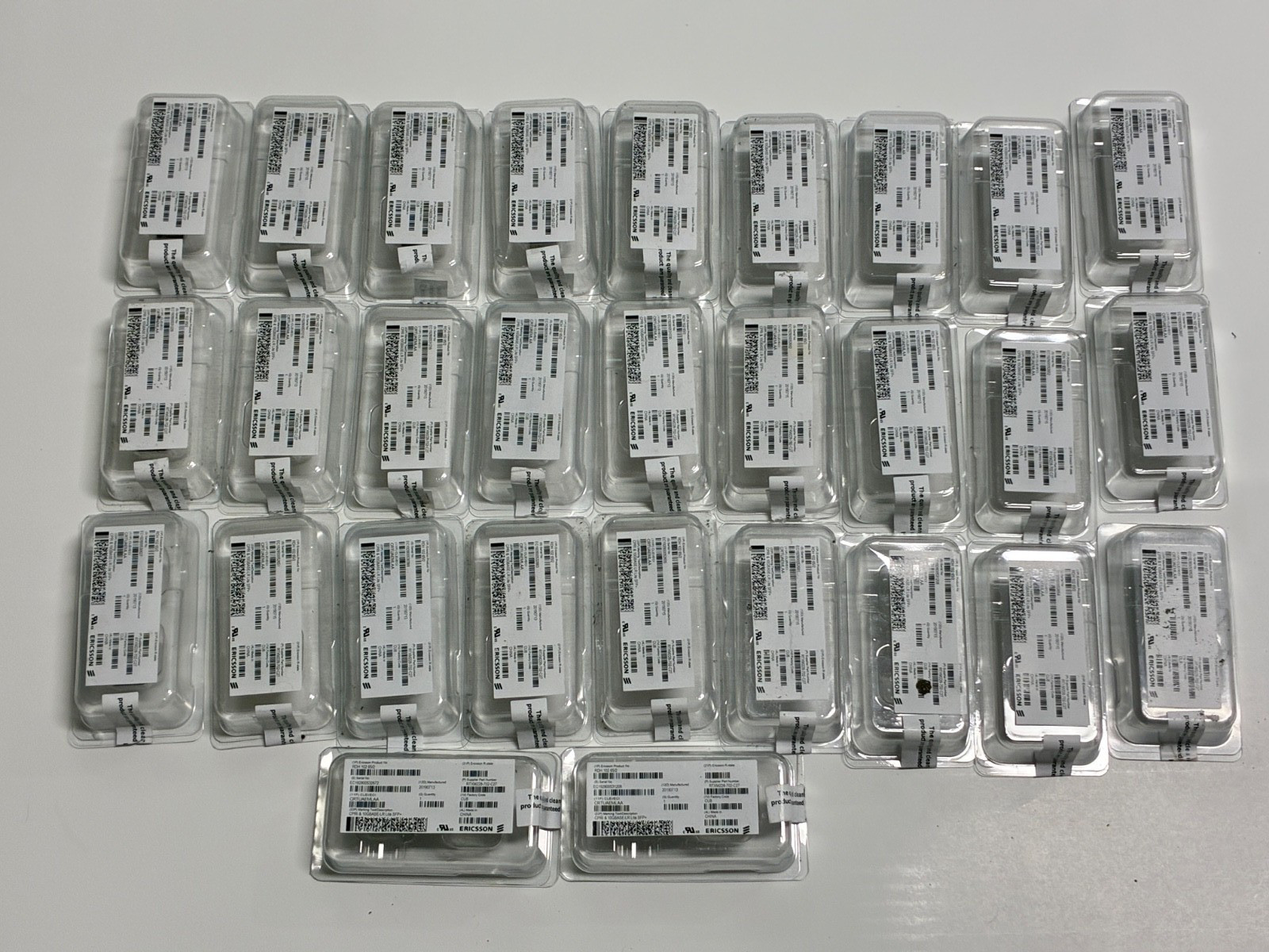 Lot of 30 Ericsson RDH 102 65/2 SFP+ 10GBASE-LR Lite CPRI 4 RTXM228-702-C27