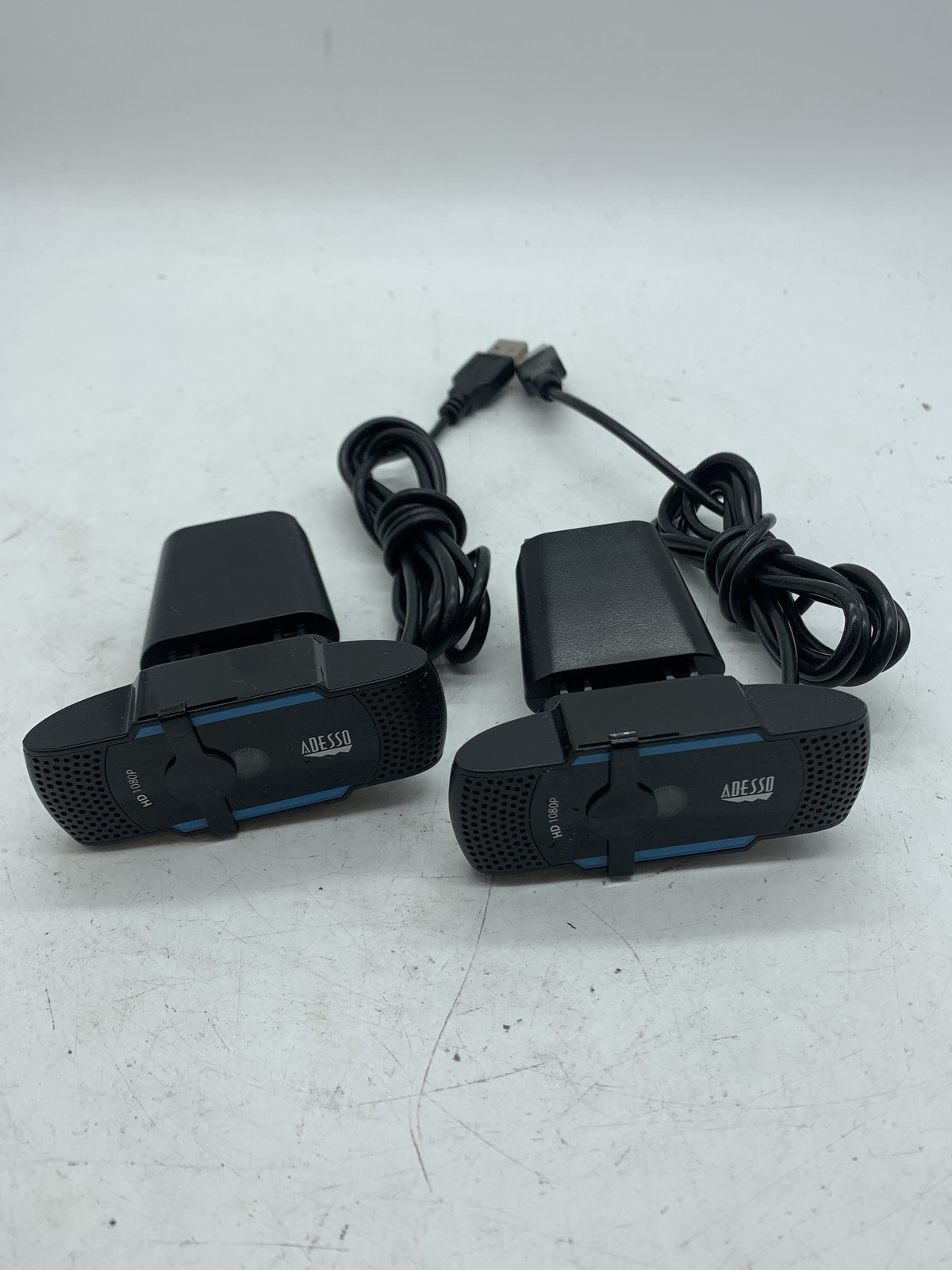 LOT OF 2 Adesso CyberTrack H5 HD 1080P USB webcam ~ 