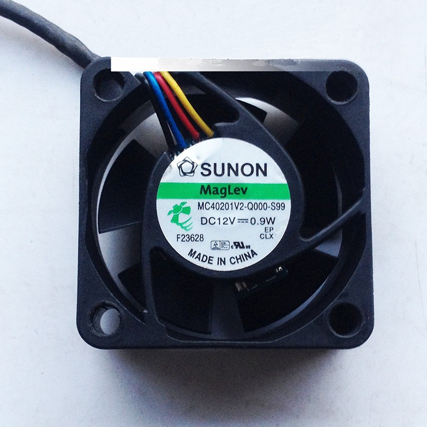 For SUNON MC40201V2-Q000-S99 40x40x20mm 4020 12V 0.9W 4-pin PWM cooling fan