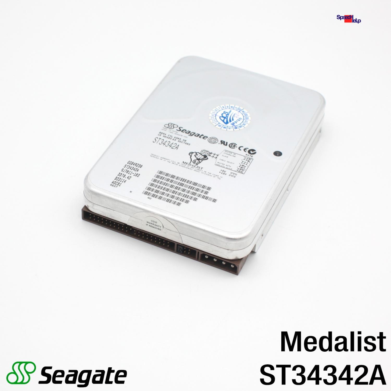 Seagate Medalist ST34342A 4.3GB 4303MB HDD Hard Disk Drive IDE 40-Pin