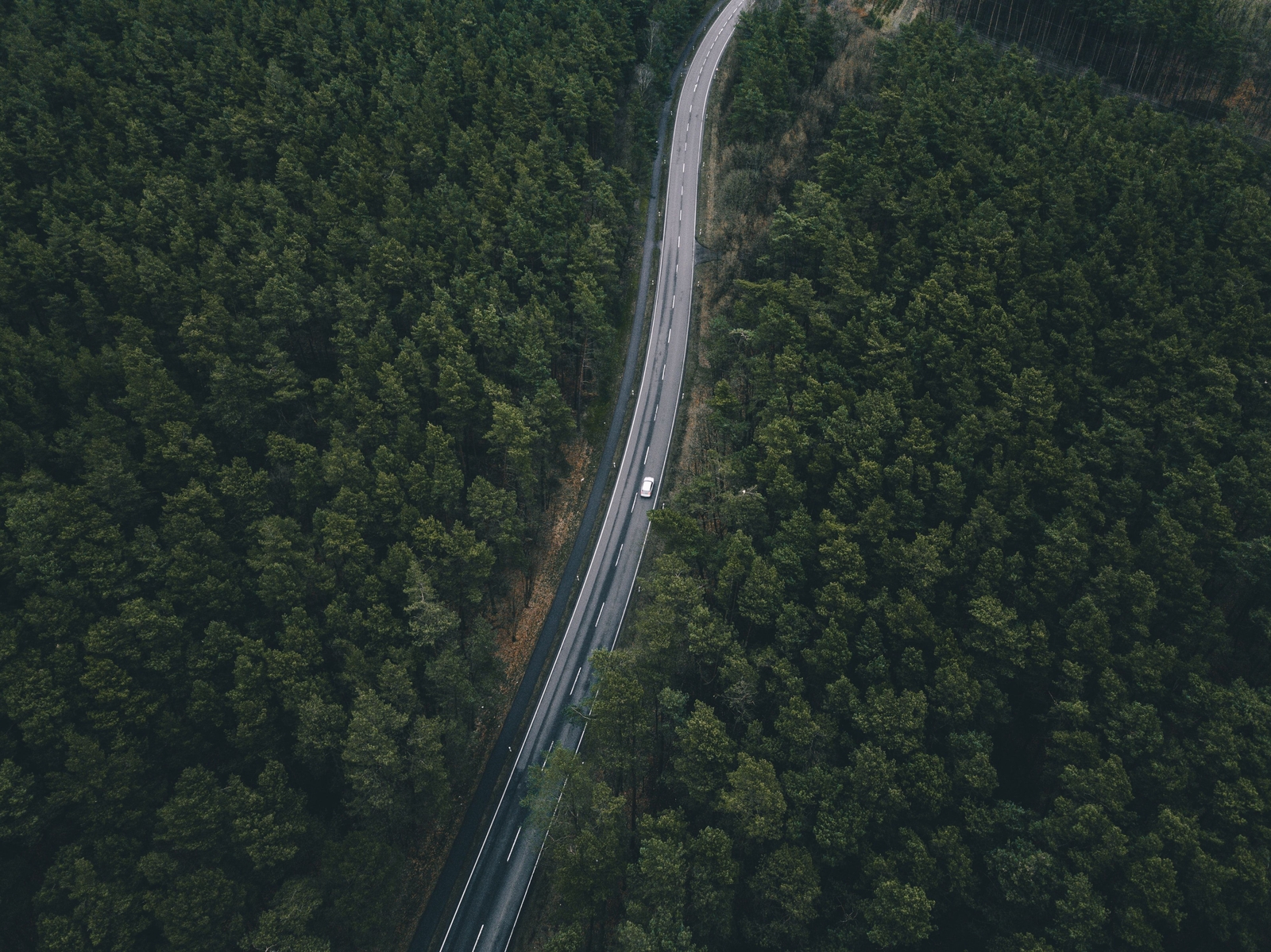Landscape road green nature aerial Custom Gaming Mat Desk