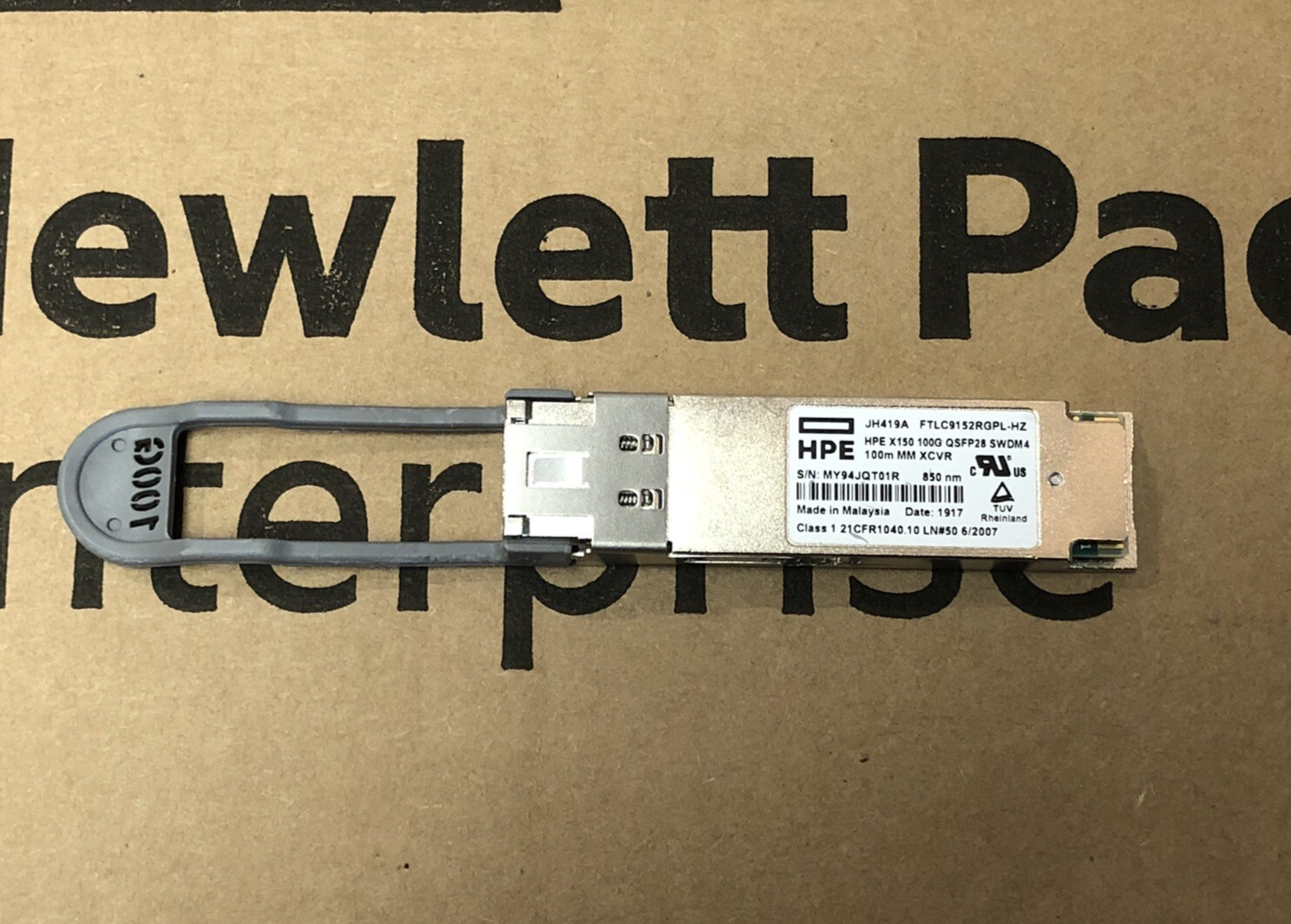 HPE X150 100G QSFP28 LC SWDM4 100m MM Transceiver Multi Mode 328ft JH419A