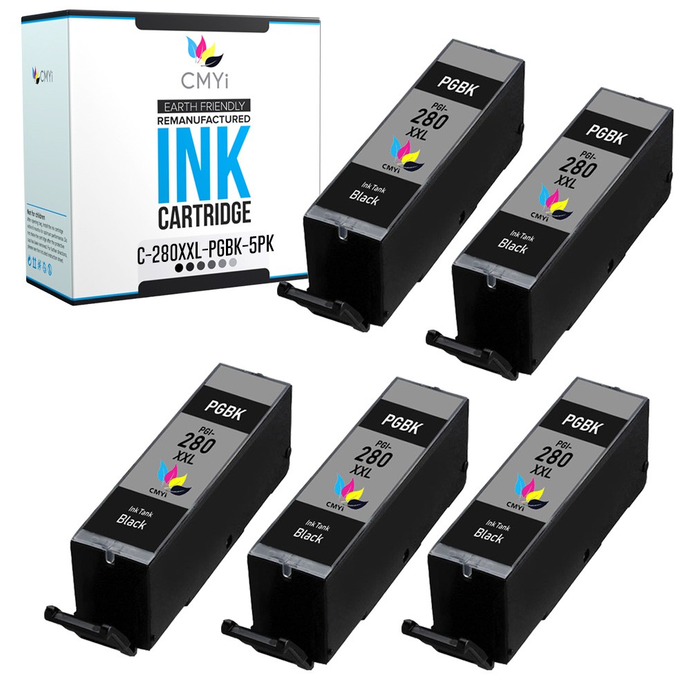CMYi 5X Compatible 280 XXL Ink Cartridges for Canon PIXMA TS8220 TS8222 TS9521Ca
