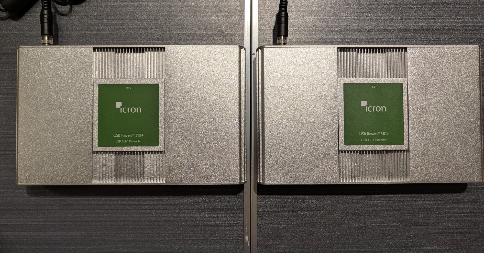 Icron USB 3-2-1 Raven 3104 USB 3.0 Extender LEX REX Pair + Power Adapters