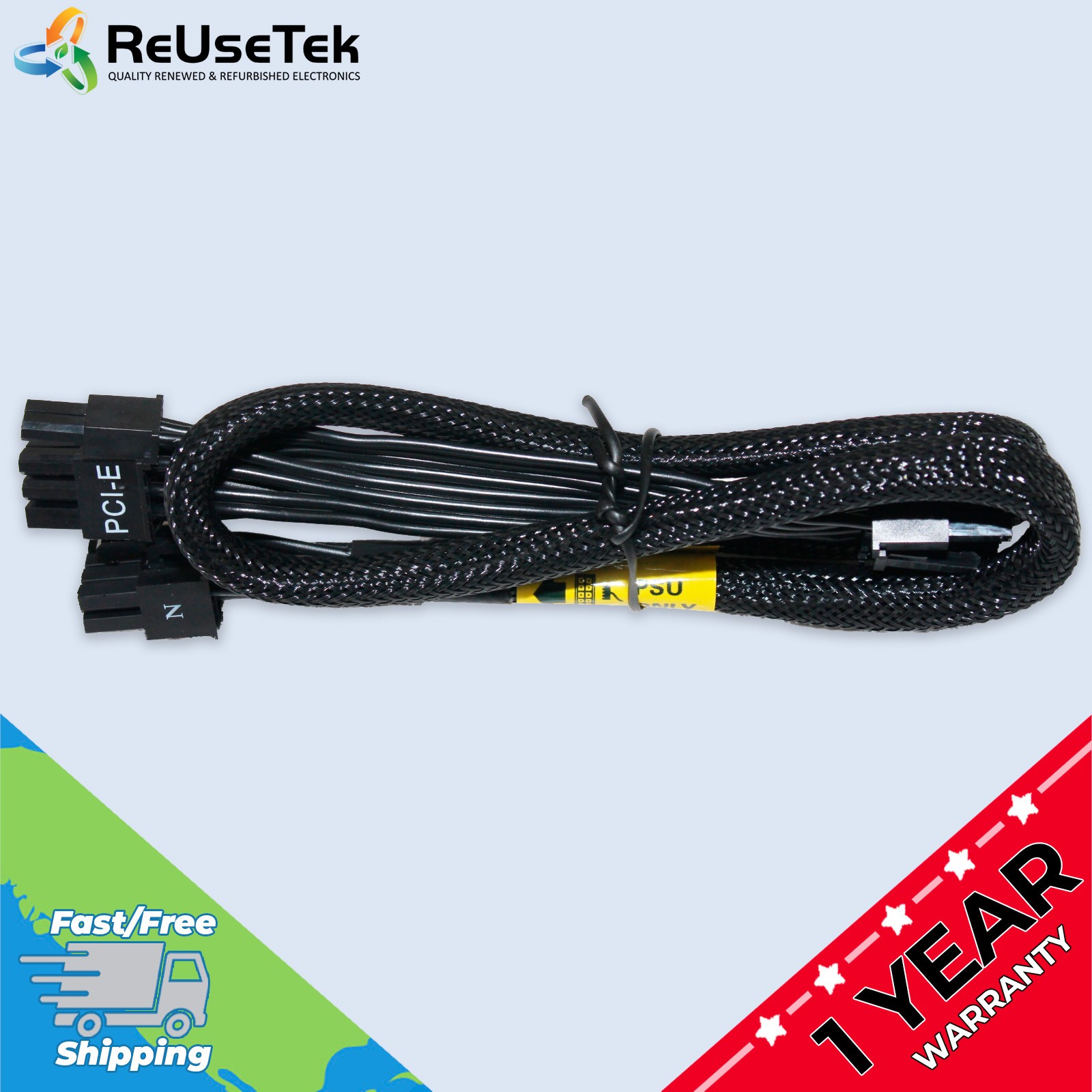 8-Pin Modular PSU to Dual 8-Pin (6+2) PCIe GPU Power Cable | 26 Inches