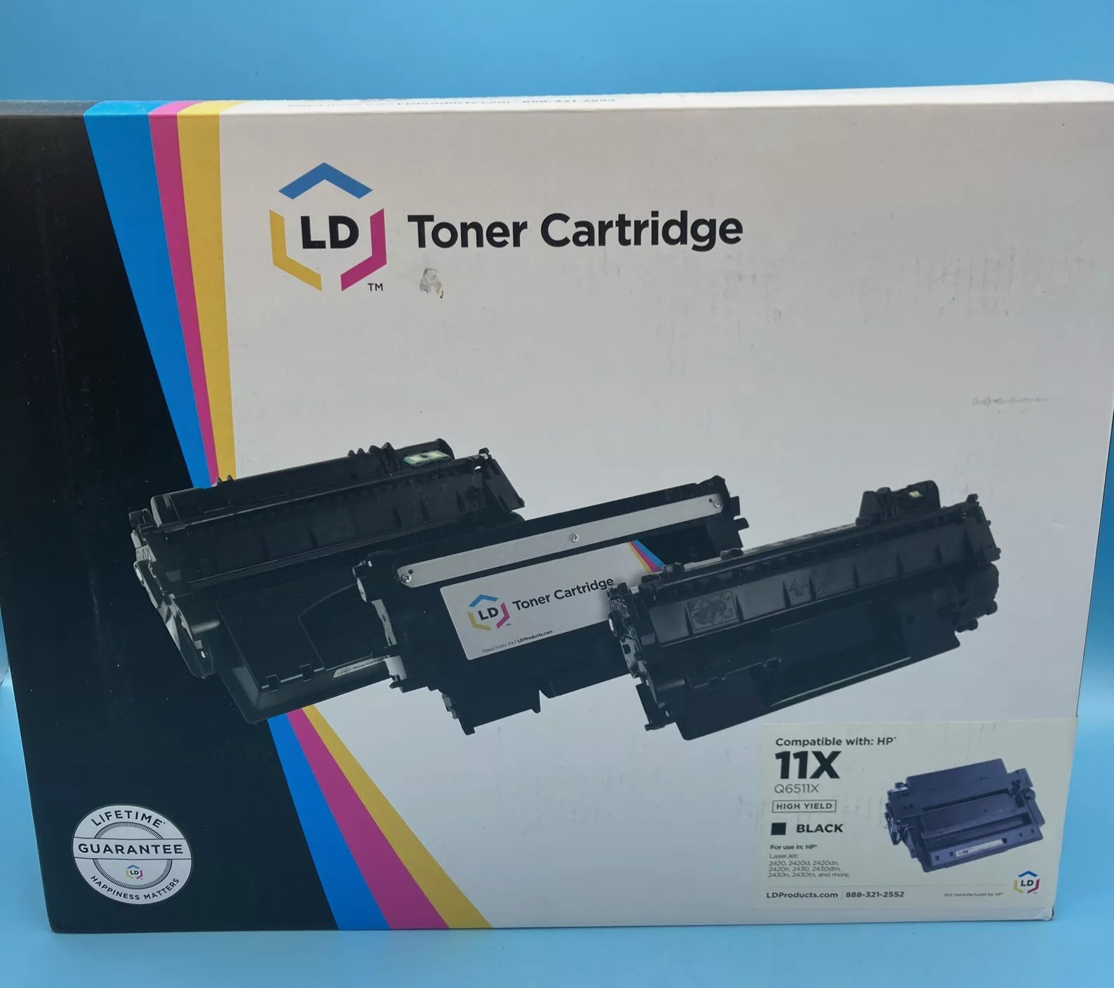 Q6511X Laser Toner Cartridge for HP 11X 2420 2420d 2420dn 2420n 2430dtn Black