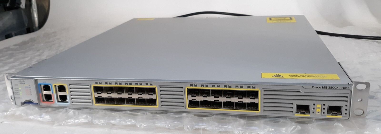 Cisco ME-3600X-24FS-M 24-Port Gigabit Ethernet Switch w/ Ears + Cord