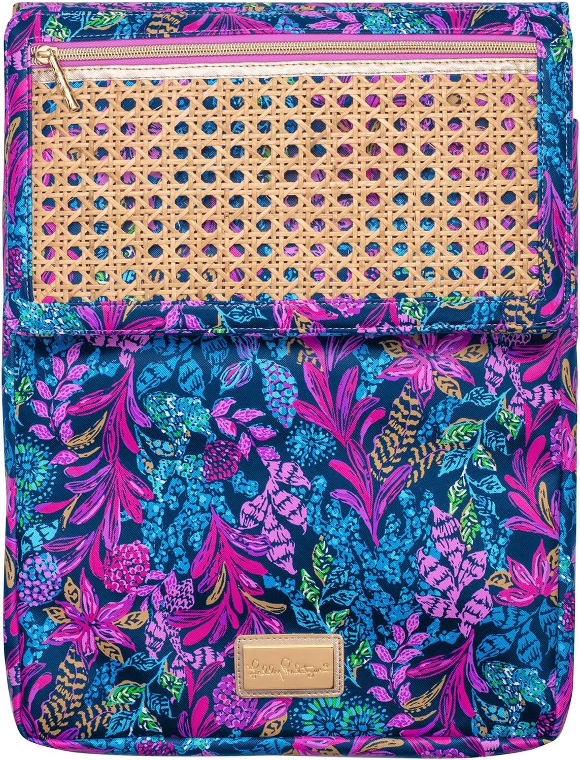 Lilly Pulitzer 14 Inch Laptop Case, Leatherette Computer Case Calypso Coast 