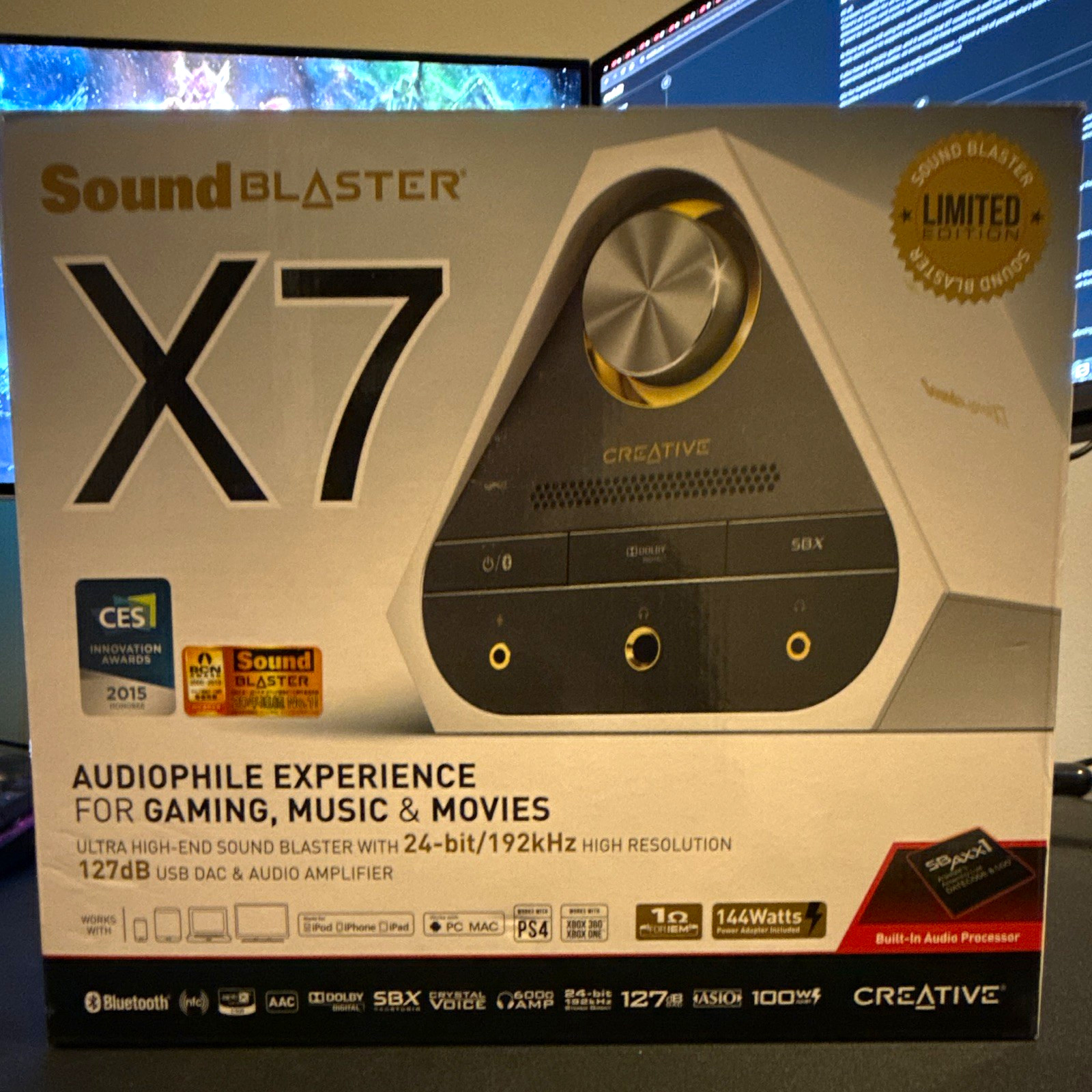 Creative Sound Blaster X7 Limited Edition Peal White USB 2.0 DACAmp External 5.1