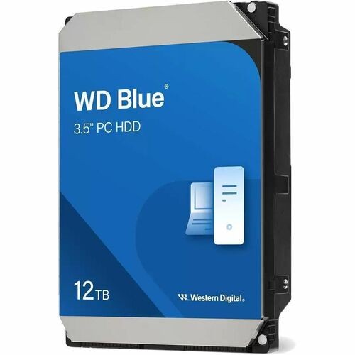 WD Blue WD120EAGZ 12 TB Hard Drive - 3.5  Internal - SATA (SATA/600) - Conventio