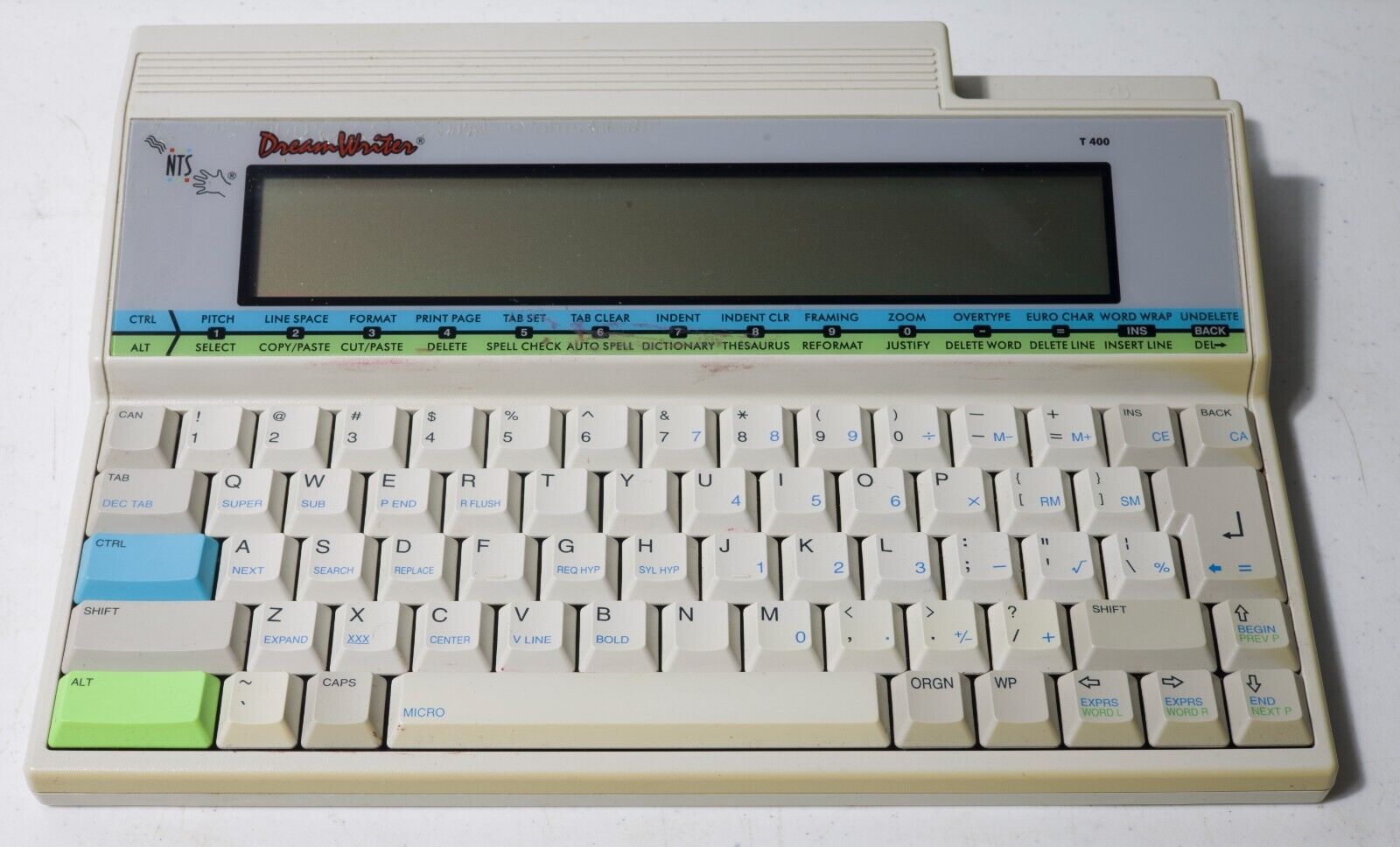 Vintage NTS Dreamwriter Dream Writer T400 portable word processor computer 6566