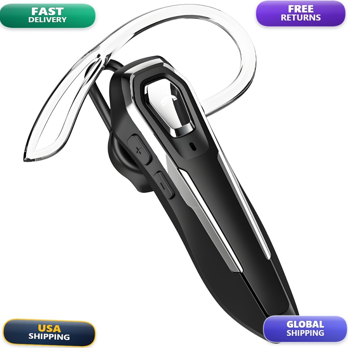 BEVCEFCC DY25 Single Ear Bluetooth Headset Wireless Earpiece for Calls