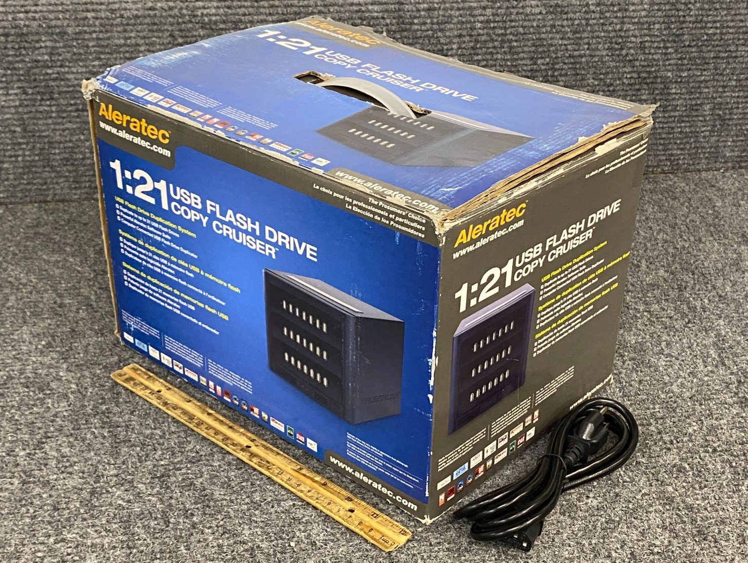 Aleratec 1:21 USB Flash Drive Copy Cruiser 330104 w/ Adapter & Cord - Open Box -