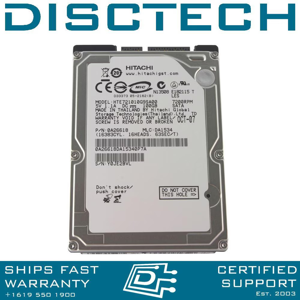 Hitachi Travelstar E7K100 0A26618 SATA Hard Drive